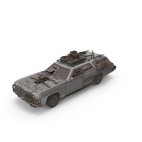 White Post Apocalyptic Car PNG & PSD Images