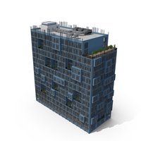 Building Blue PNG & PSD Images