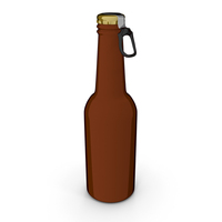 Cartoon 2D Cell Shaded Stylized Toon Beer Bottle PNG & PSD Images