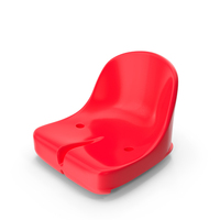 Plastic Sports Seat Red PNG & PSD Images