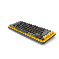 Pop Key Keyboard Logitech Yellow PNG & PSD Images