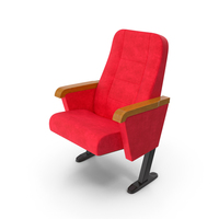 Push Back Auditorium Chair Red PNG & PSD Images