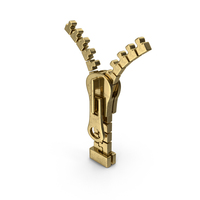 Gold Zipper PNG & PSD Images