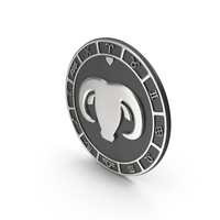 ARIES ZODIAC SYMBOL SILVER PNG & PSD Images