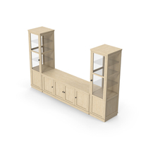 Wooden Sideboard Displey Cabinet PNG & PSD Images