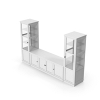 Sideboard Displey Cabinet PNG & PSD Images