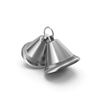 Silver New Year's Bells PNG & PSD Images