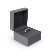 Grey Ring Box PNG & PSD Images