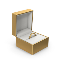Gold Ring Box PNG & PSD Images