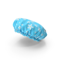 Satin Lined Shower Cap Blue PNG & PSD Images