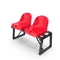 Soccer Bench with Plastic Seats Forza PNG & PSD Images