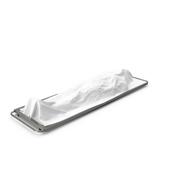 Dead Man Body Covered with White Sheet PNG & PSD Images