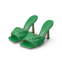Green Padded Mule Bottega Veneta PNG & PSD Images