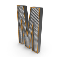 Crystal Letter M PNG & PSD Images