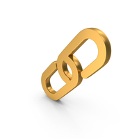 Gold Insert Link Outline Icon PNG & PSD Images