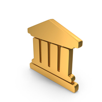 Gold Institution Icon PNG & PSD Images