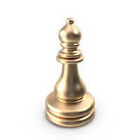 Bronze Chess Bishop Piece PNG & PSD Images