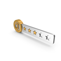 Circular Three Star Rating Symbol PNG & PSD Images