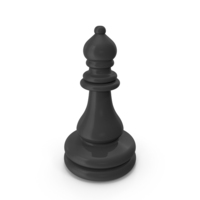 Black Chess Bishop Piece PNG & PSD Images