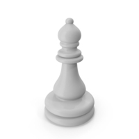 White Chess Bishop Piece PNG & PSD Images
