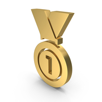 1st Prize Medal Win Metalic PNG & PSD Images
