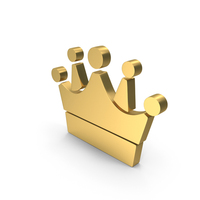 Gold Crown Symbol PNG & PSD Images