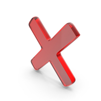 Red Glass Cross Symbol PNG & PSD Images