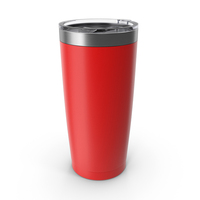 Stainless Steel Thermo Cup Red PNG & PSD Images