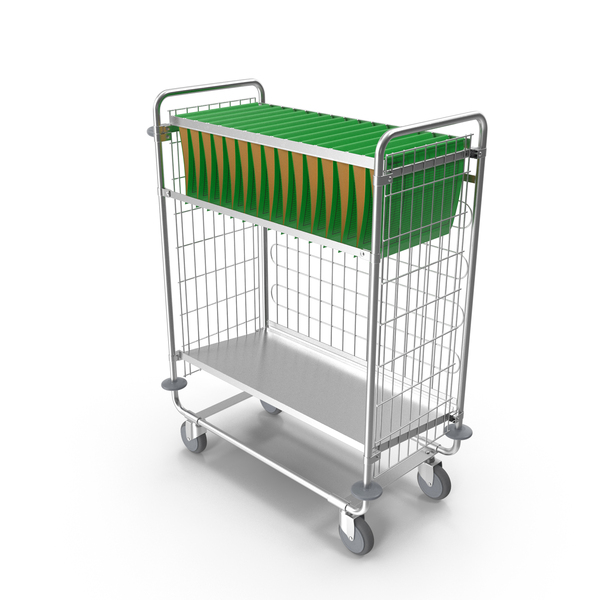 Steel Mail Trolley Large PNG & PSD Images