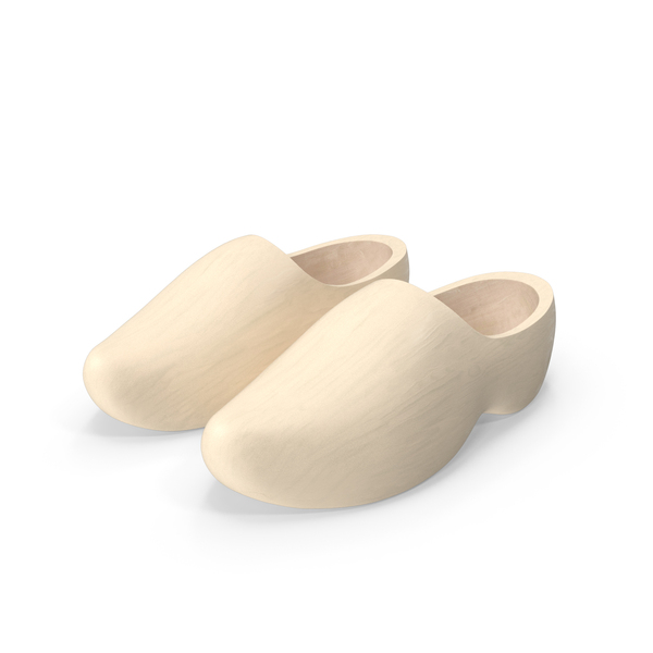 Traditional Clogs Plain Wood PNG & PSD Images