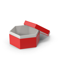 Red Hexagonal Box PNG & PSD Images