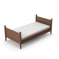 Bed Dark Wood PNG & PSD Images