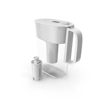 White Water Pitcher with Filter PNG & PSD Images