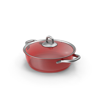 Red Glass Cooking Pot PNG & PSD Images