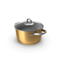 Gold Cooking Pot PNG & PSD Images