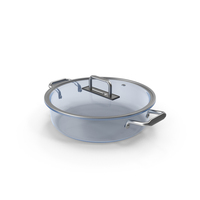 Blue Glass Cooking Pot PNG & PSD Images