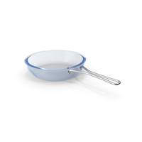 Blue Glass Frying Pan PNG & PSD Images