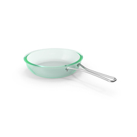 Green Glass Frying Pan PNG & PSD Images