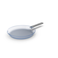 Blue Glass Frying Pan PNG & PSD Images