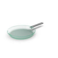 Green Glass Frying Pan PNG & PSD Images