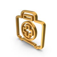 Outline First Aid kit Icon Health Help and Medical Icon Gold PNG & PSD Images