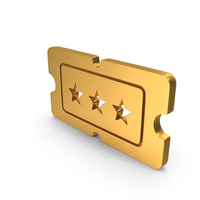 Gold Ticket Icon PNG & PSD Images