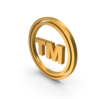 Gold Round Trade Mark Icon PNG & PSD Images