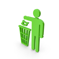 Do Not Litter Symbol Green PNG & PSD Images