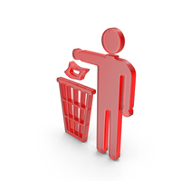 Do Not Litter Symbol Red PNG & PSD Images