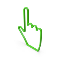 Hand Cursor Green PNG & PSD Images