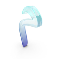 Letter Glass Farsi Arabic M PNG & PSD Images