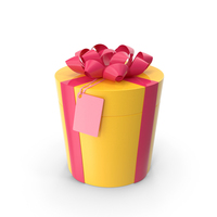 Gift Box Cylinder Lable Plastic PNG & PSD Images