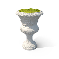 Planter Urn With Moss Garden PNG & PSD Images