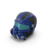 SciFi Helmet Blue PNG & PSD Images